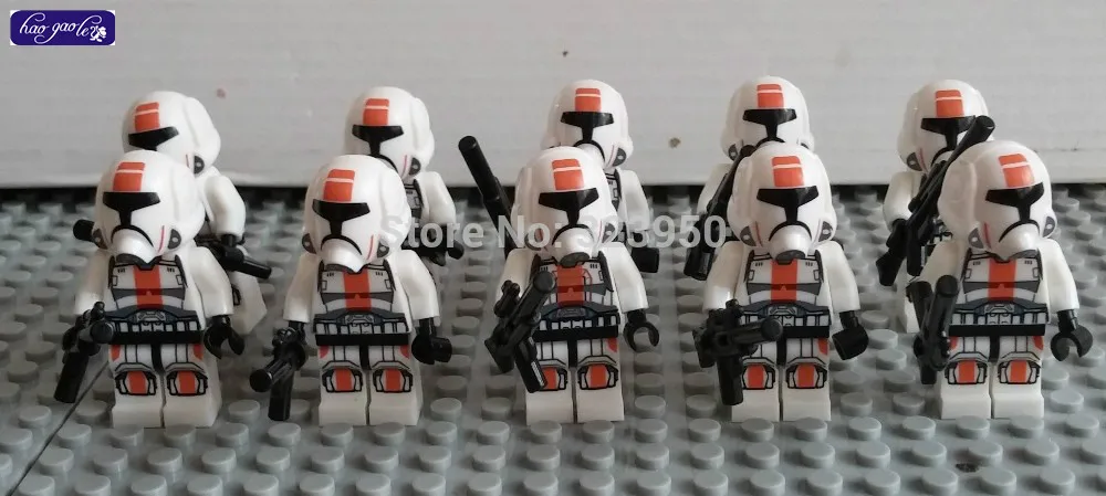 clone trooper orange lego