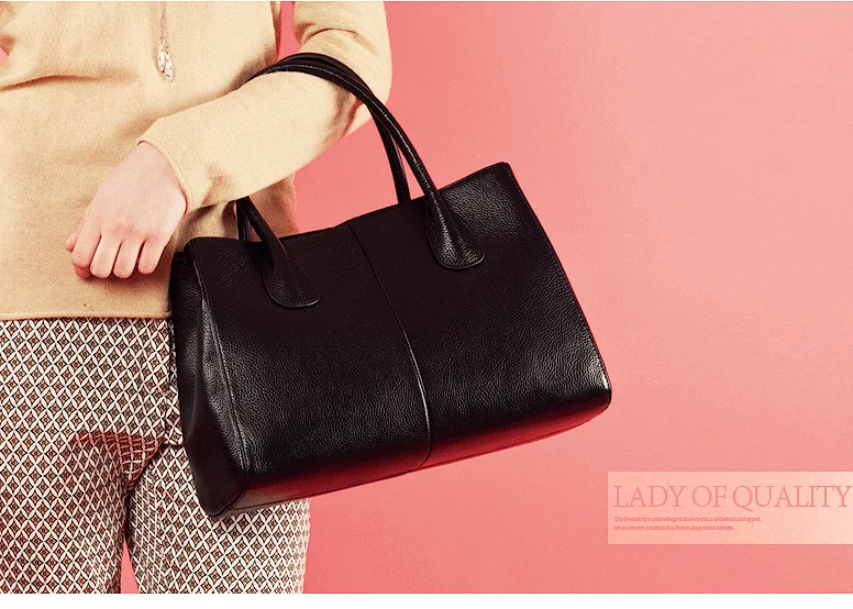 Zency натуральная кожа модная женская сумка черная Высококачественная Женская Повседневная Сумка-тоут офисная Дамская деловая Сумочка белая