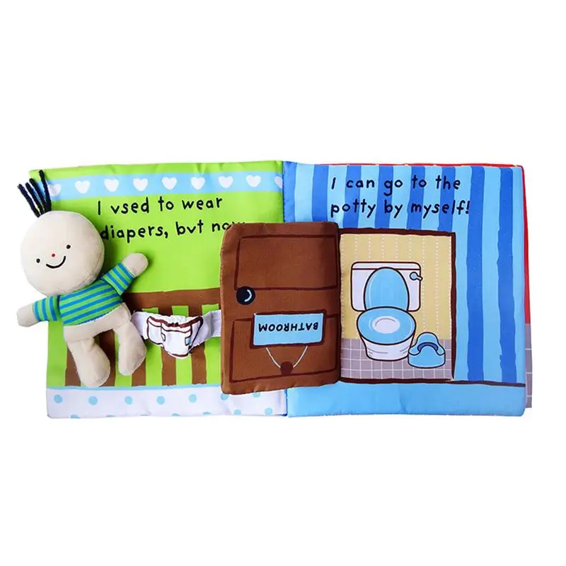 Engraçados para Toodler Pano Livro Lavável Macio Não-tóxico Cedo Educacional Tecido Brinquedo 3d Leituras Brinquedos Bebê 1 pc 7 Online shopping