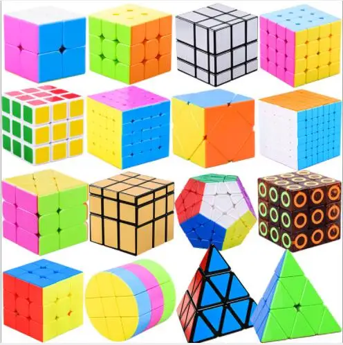 

Candy-colored Quick Twisting Cube 2nd, 3rd, 4th, 5th, 7th Pyramid Cube.