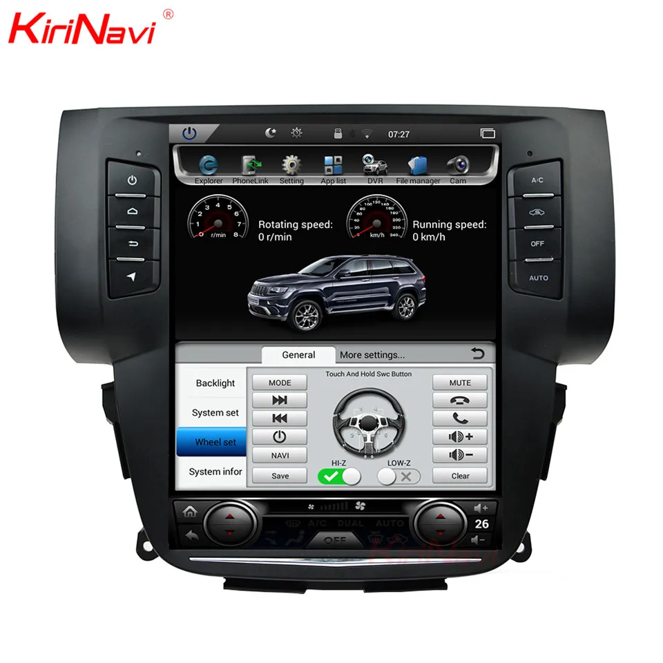 Top KiriNavi Vertical Screen Tesla Style 10.4 Inch Android 6.0 Car Radio For Nissan Sylphy GPS Navigation Systems Bluetooth WIFI 4G 2