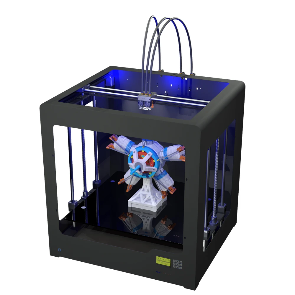 Высокоточный 3D принтер Creatbot DG02 двойной экструдер супер большой размер 600*600*600 мм|3d