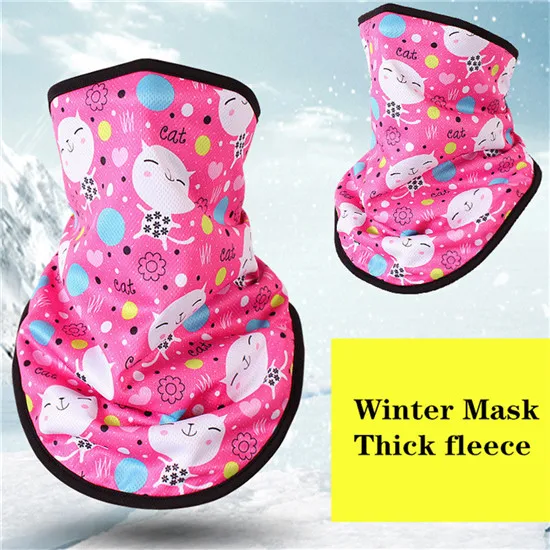 Winter Fleece Ski Scarf Cycling Snowboard Equipment Bandana Headwear 3D Mask Neck Triangle Bicycle Thicken Warm Women Men Bibs - Цвет: NO.12