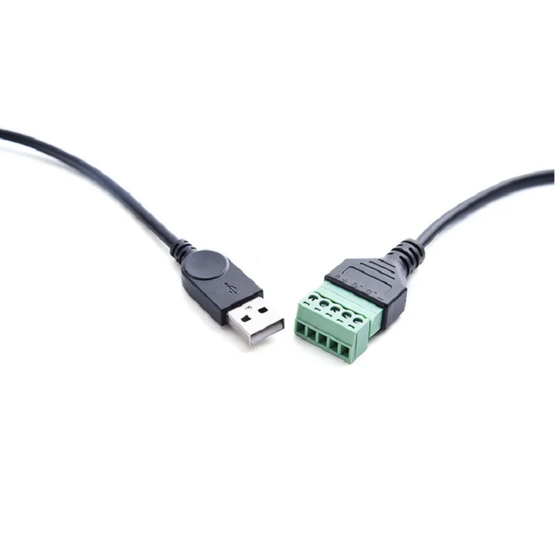 

Extend Adapter cable SATA For Computer Long 30cm TV data transmission USB 2.0 Male to 5Pin SCREW Terminal