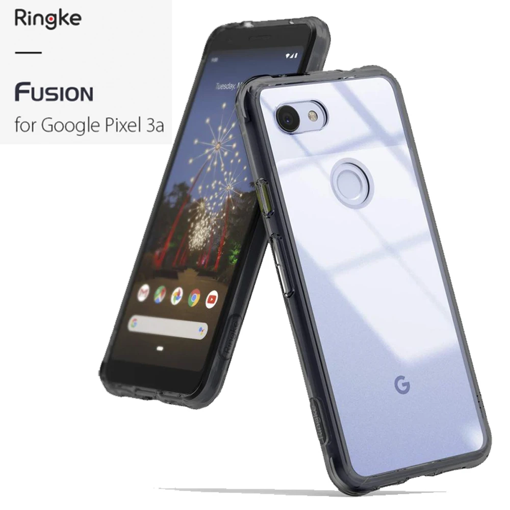 Ringke Fusion для Google Pixel 3a прозрачный ПК задняя крышка и Мягкая Рамка гибридный для Pixel 3a крышка Mil защита от падения