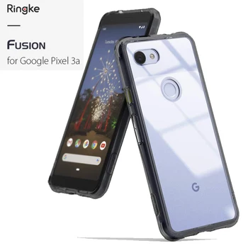 

Ringke Fusion for Google Pixel 3a Clear PC Back Cover and Soft Frame Hybrid for Pixel 3a XL Cover Mil Drop Protection