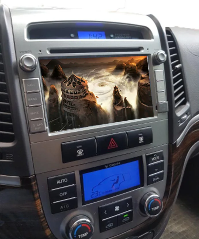 Perfect 7" 4G 1024*600 Android 9.0 Octa Core 4+64GB Car DVD Radio Stereo GPS For Hyundai SANTA FE 3 Hole 2006 2007 2008 2009-2011 2012 1