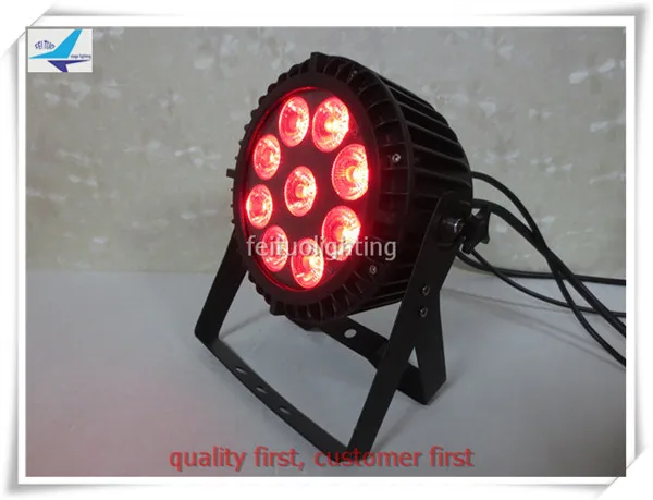 

A-2xlot Nightclub club system par led rgbwa 9x15w par led spotlights 15w led flat par can light