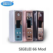 Original Sigelei 66 Box Mod 5w-66w Wattage Range Vape Mod 0.91inches Colorful TFT big screen Electronic Cigarette