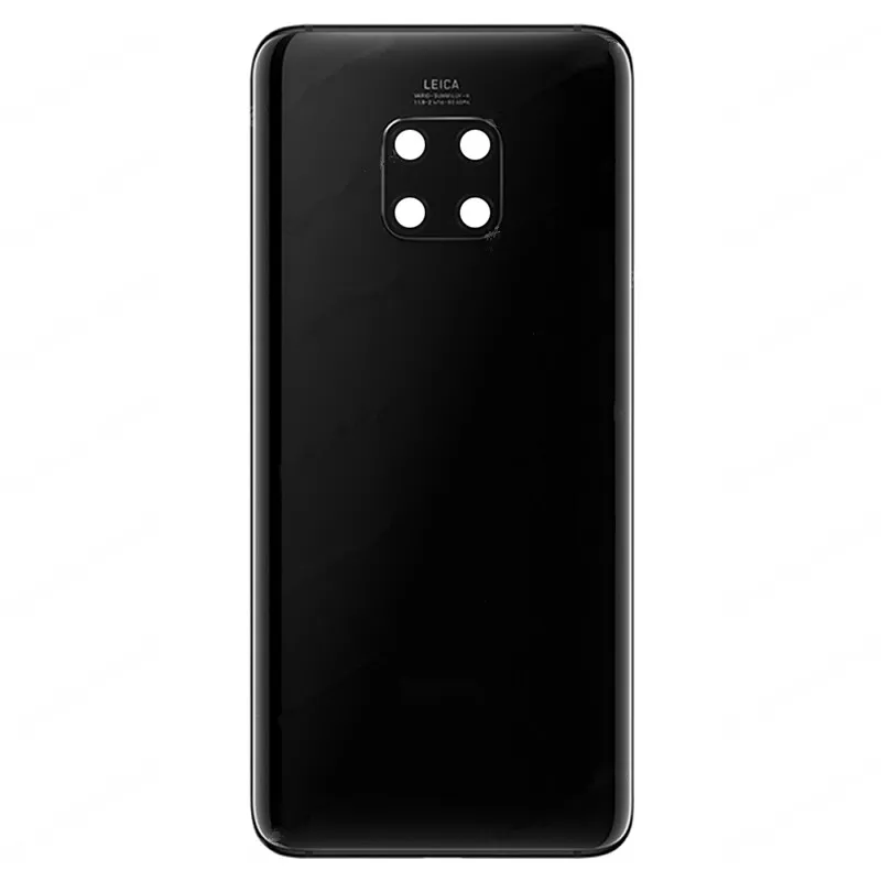 Оригинальная новая 6,3" для huawei Коврики 20 Pro LYA-AL00 LYA-L09 LYA-L29 Стекло задняя дверь Корпус Батарея дверь задняя крышка+ клей - Цвет: Black