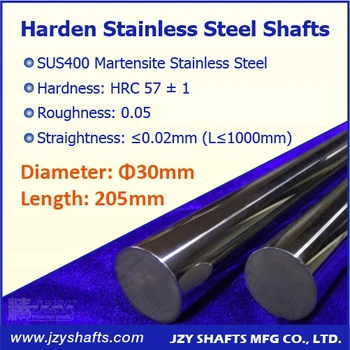 

Dia 30mm L205mm 3pcs/lot stainless linear shaft surface hard transmission guide round rod super smooth HRC57 much durable stable