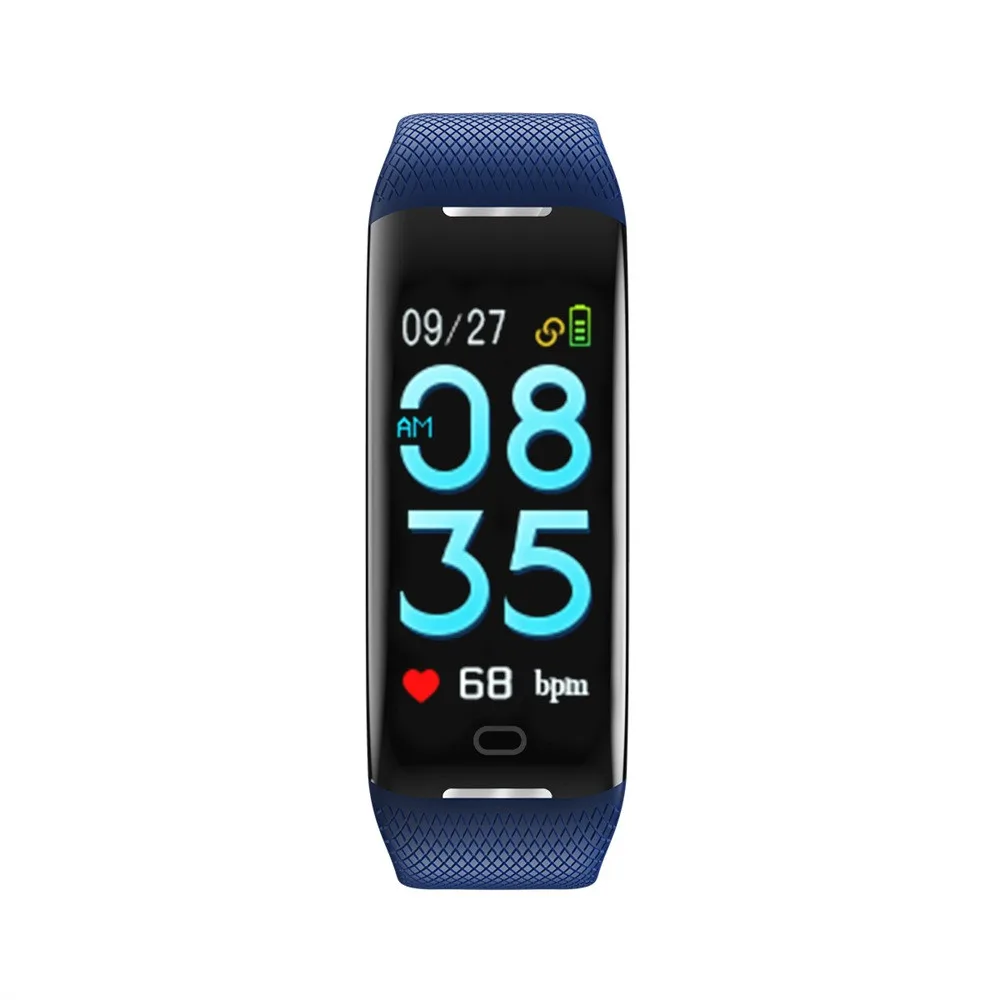 New Fitness 0.96 inch Color Screen Blood Pressure/Heart Rate Monitor Bluetooth Smart Bracelet Watch Pedometer for Android IOS