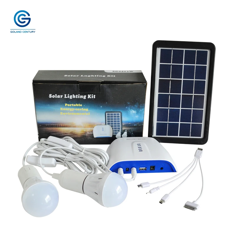 

Goland Century SG0403W 6V 3W Solar Lighting System Small DC Solar Generator With 4.4AH Rechargeable Lithium Battery For Outdoor