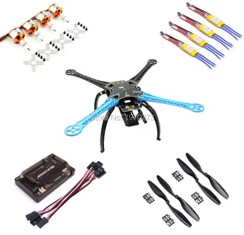 

S500 PCB Frame Quadcopter Kit A2212 1000kv Brushless Motor 30A ESC APM2.6 APM Flight Control Board 1045 Propeller
