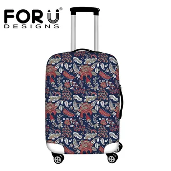 

FORUDESIGNS Bohemian Flower Case Cover Elastic Luggage Protective Cover for 18-30 inch Trunk Case Travel Suitcase Covers Bags