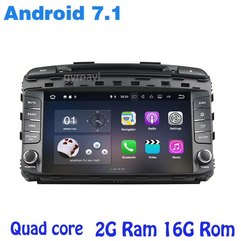 Android 7 1 font b Car b font dvd gps player for kia sorento 2015 2017