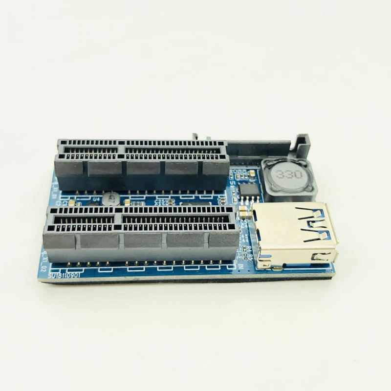 Nuevo en la tarjeta PCI Express adaptador USB 3,0 fondos componentes de PC extensor PCIE Riser PCI-E tarjeta Riser PCI E elevador para tarjeta de vídeo
