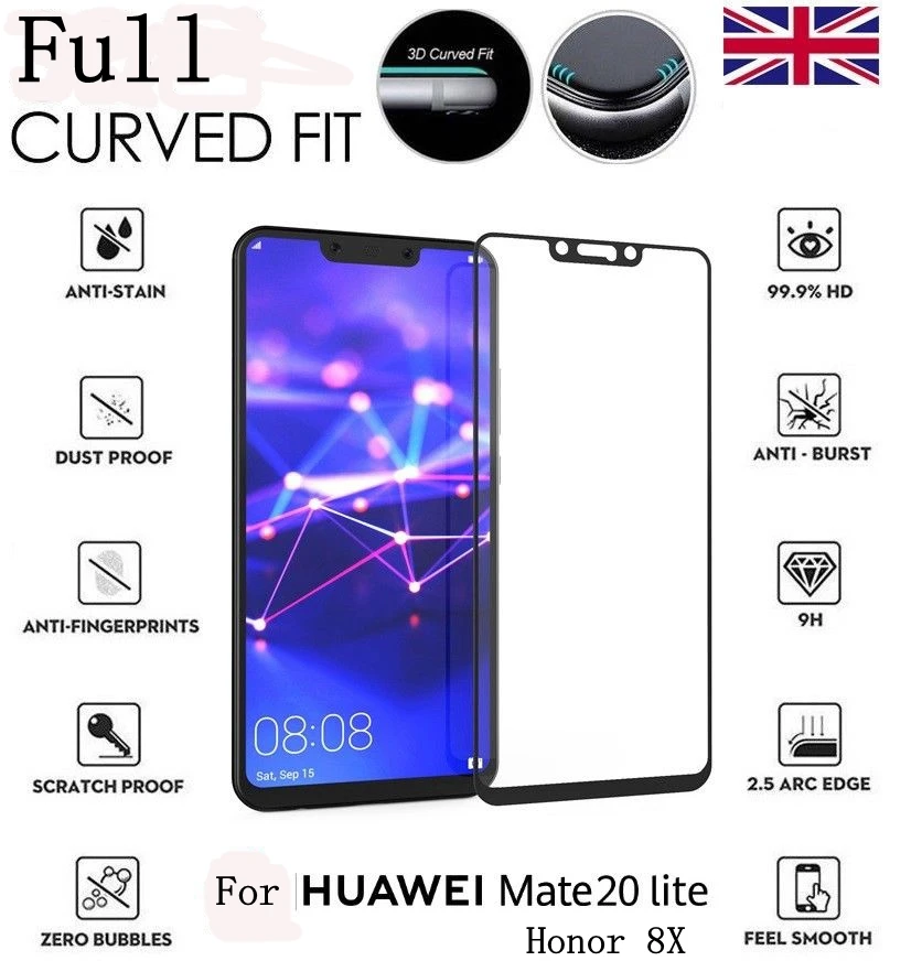 Full Cover Screen Protector For Huawei Honor 8X 10 8 9 Lite Tempered Glass For HUAWEI 8 X 10Lite 9Lite 9 10 Protective Film