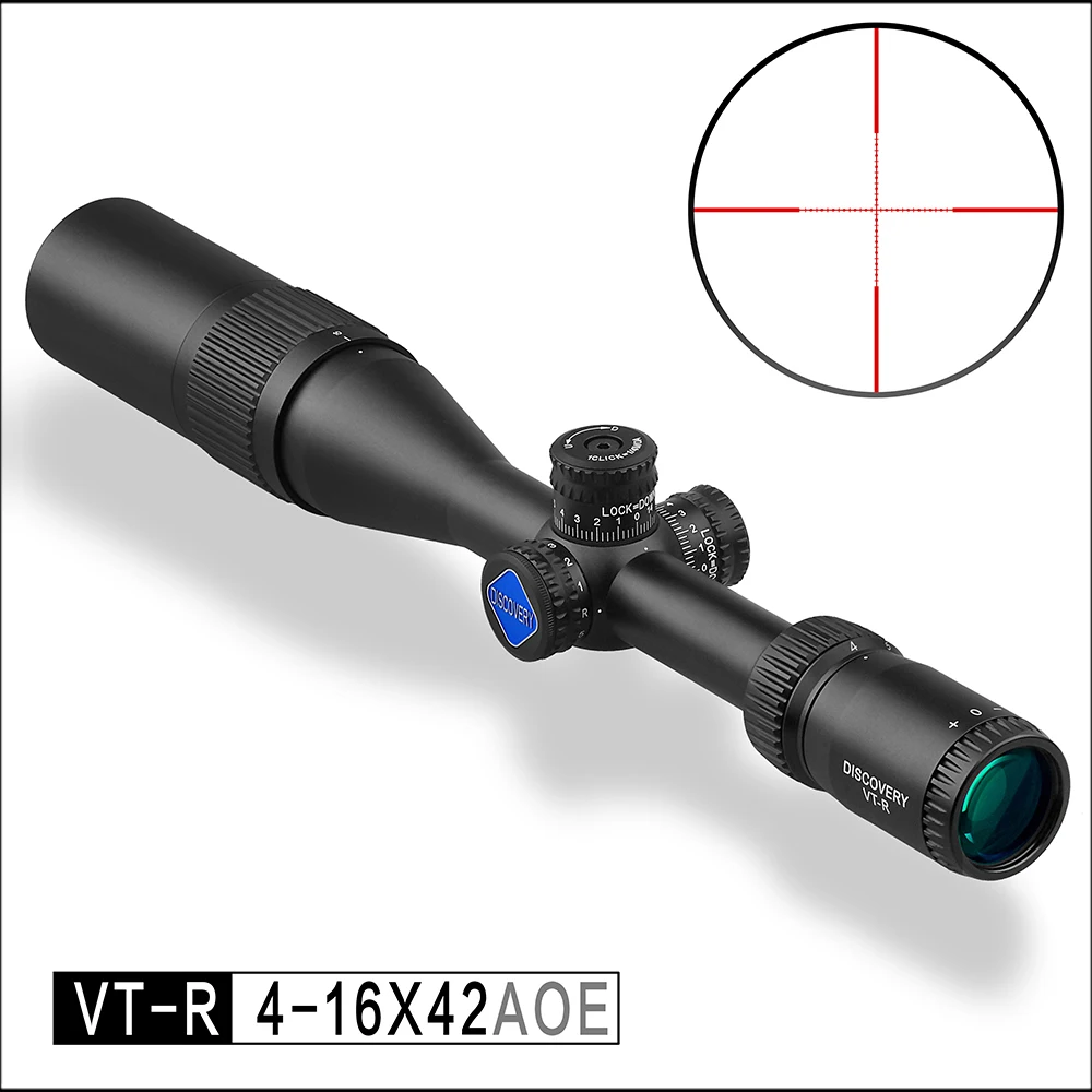 

Discovery optical sight VT-R 4-16X42 AOE HMD SFP IR-MIL Long Range Shooting Hunting Riflescope collimator scope