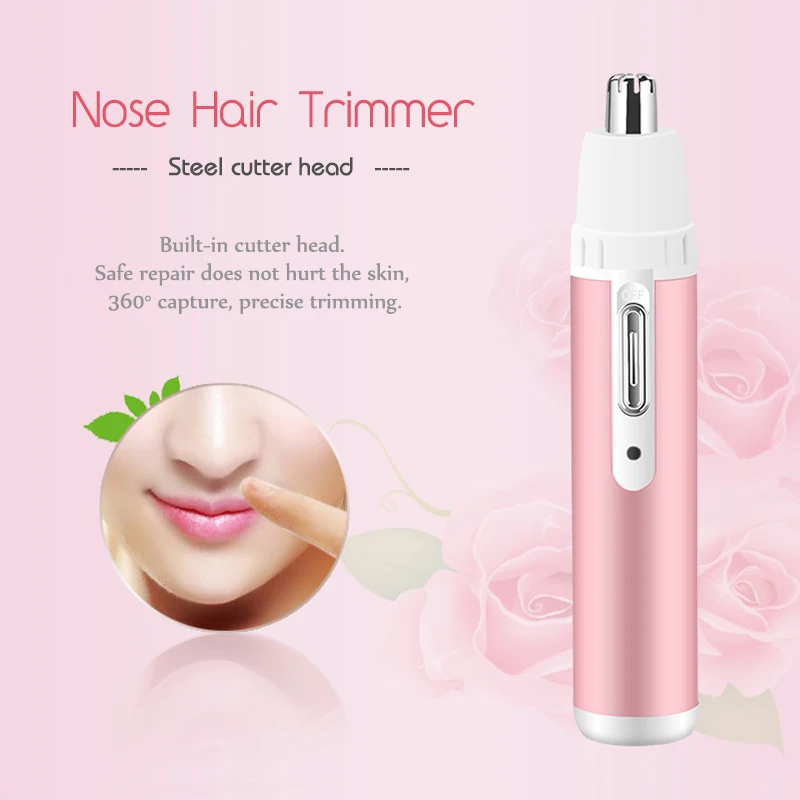 Kemei Female Epilator Multifunction 4 In 1 Hair Removal Women Electric Shaver Rechargeable Nose Eyebrow Hair Clipper 45D