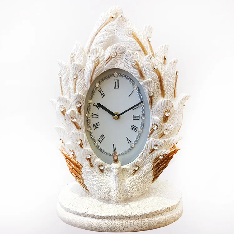 TUDA2017 european style gifts swan vintage clock Creative clock high
