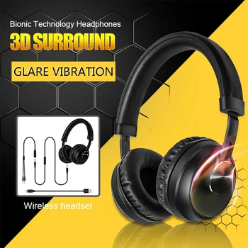 

Wireless Bluetooth Headphones Noise Cancelling Comfortable for Travel Sport HSJ-19
