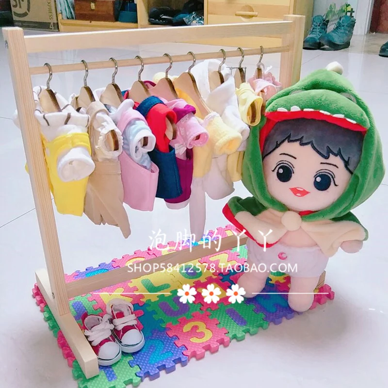 1/6 bjd got7 exo кукольный деревянный шкаф деревянная полка для пальто|Одежда и