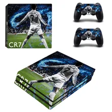 Cristiano Ronaldo PS4 Pro Skin Sticker Decal Vinyl for Playstation 4 Console and 2 Controllers PS4 Pro Skin Sticker