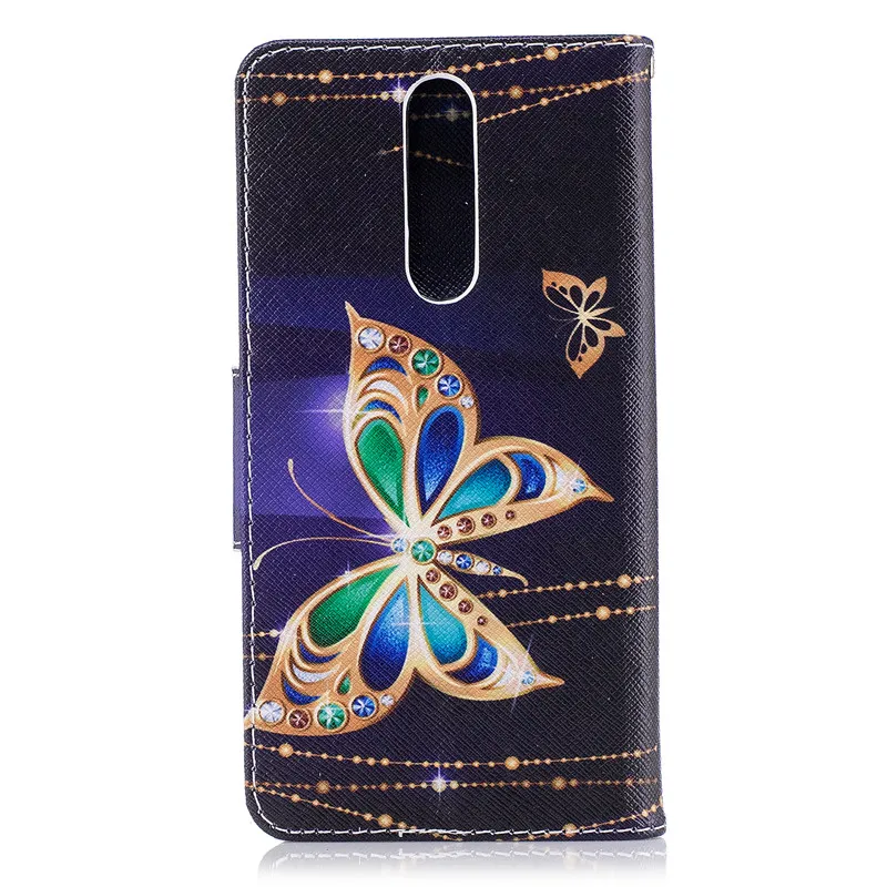 Для Nokia 6 чехол для Coque Nokia 8 2 1 чехол для Fundas Nokia 2,1 3,1 5,1 чехол бабочка кошелек Флип кожаный чехол для телефона s