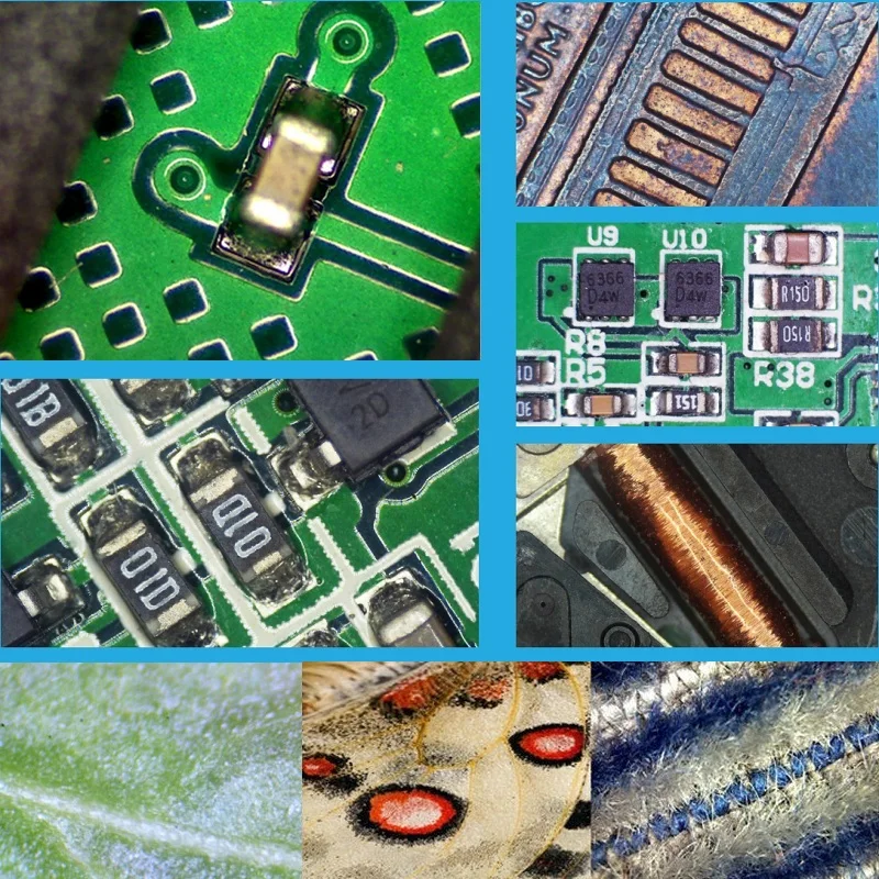 10X 20X 30X 40X Mini Monocular Microscope UP-right Image Dissecting Stereo Microscope for PCB Inspection Science Research