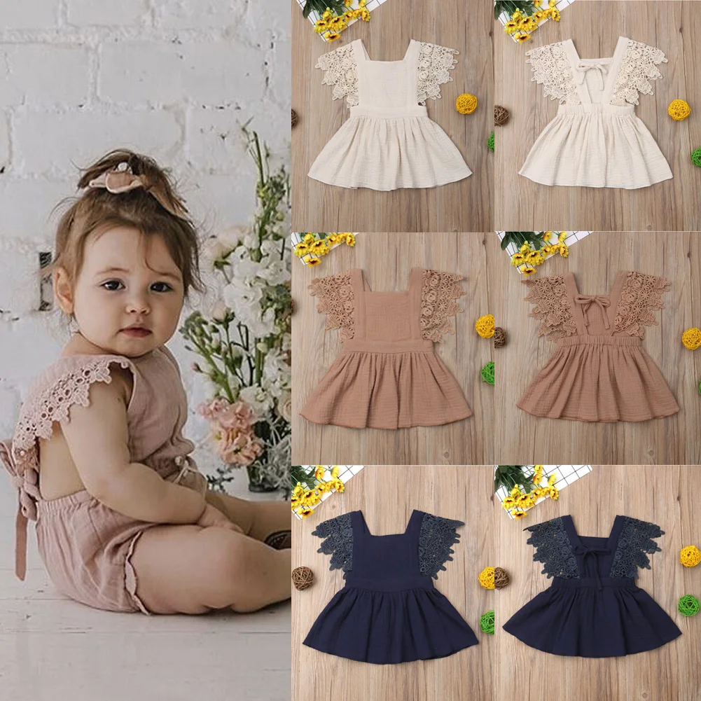 linen dress for baby girl