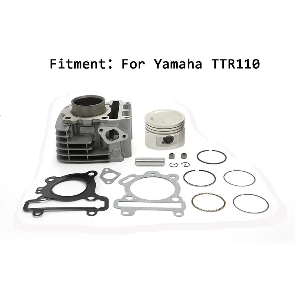 

Motorcycle Complete Cylinder Barrel Piston Big Bore Kit Set & Gasket For Yamaha TTR110 TTR 110 TT-R 110