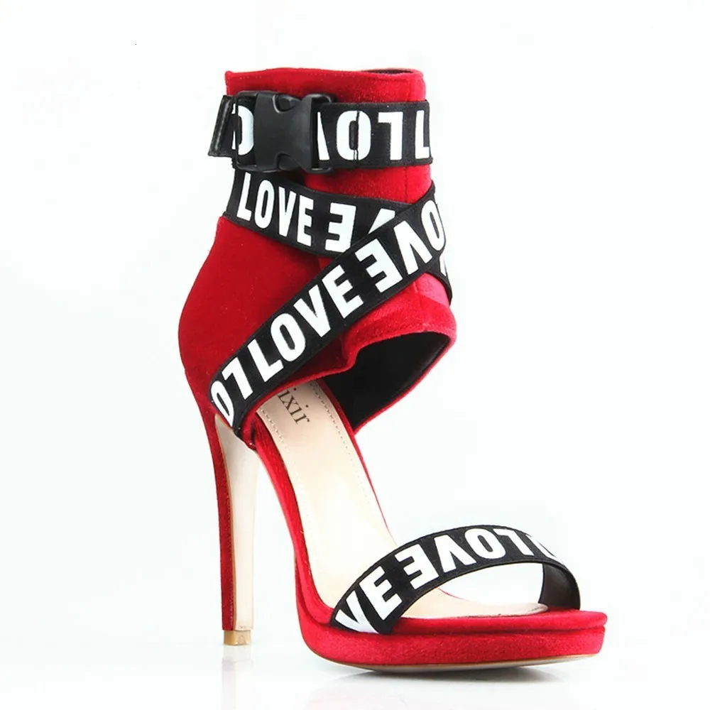 2019 Hot Sale Summer Women Shoes Red Flock Fashion Sandals Peep Toe Super High Heel Sexy Party Sandals For Ladies 2019 Hot Sale Summer Women Shoes Red Flock Fashion Sandals Peep Toe Super High Heel Sexy Party Sandals For Ladies