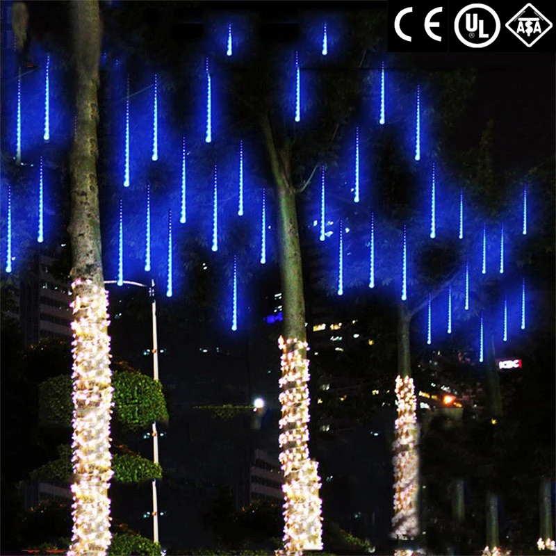 

Connectable Multi-color Meteor Tube Meteor Shower Rain String LED Christmas Light Wedding Party Garden Xmas String Light Outdoor