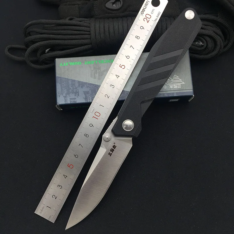 Sanremu 1158 Folding Knife 814 Blade G10 Handle Small Outdoor Camping Hunting Survival Tool Fruit Cutting EDC Pocket Knives Sanremu 1158 Folding Knife 814 Blade G10 Handle Small Outdoor Camping Hunting Survival Tool Fruit Cutting EDC Pocket Knives