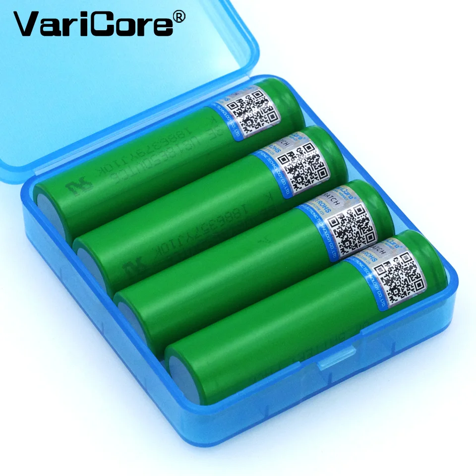 

4PCS VariCore VTC6 3.7V 3000mAh 18650 Li-ion Battery 30A Discharge for Sony US18650VTC6 Tools e-cigarette batteries+storage box