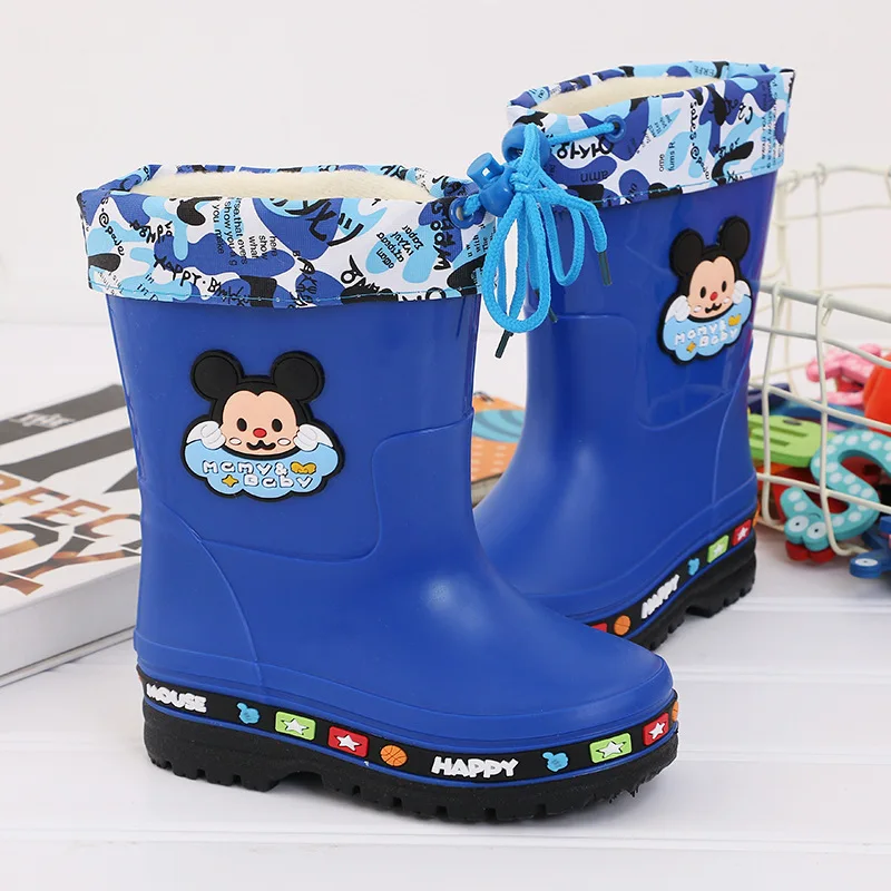 

Disney children's pvc rain boots cartoon TSUM TSUM boys and girls non-slip rain boots rain boots children's water shoes mickey