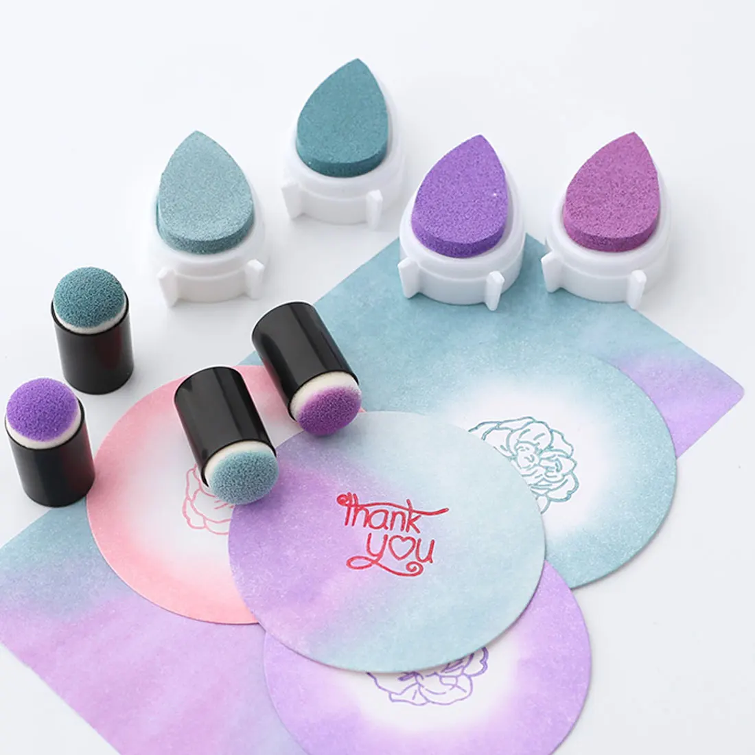 Sponge painting tools finger painting sponge finger sets 10/20/40pcs