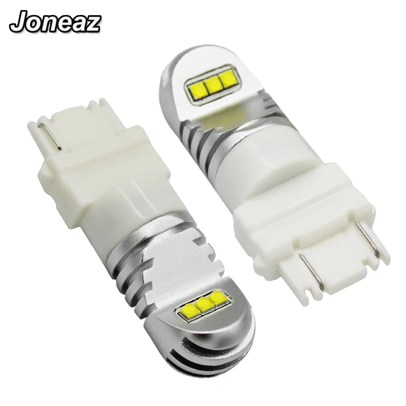 Joneaz 1x супер белый желтый T25 3156 3157 30 Вт Автомобильные стоп сигналы Dc 12 24 вольт