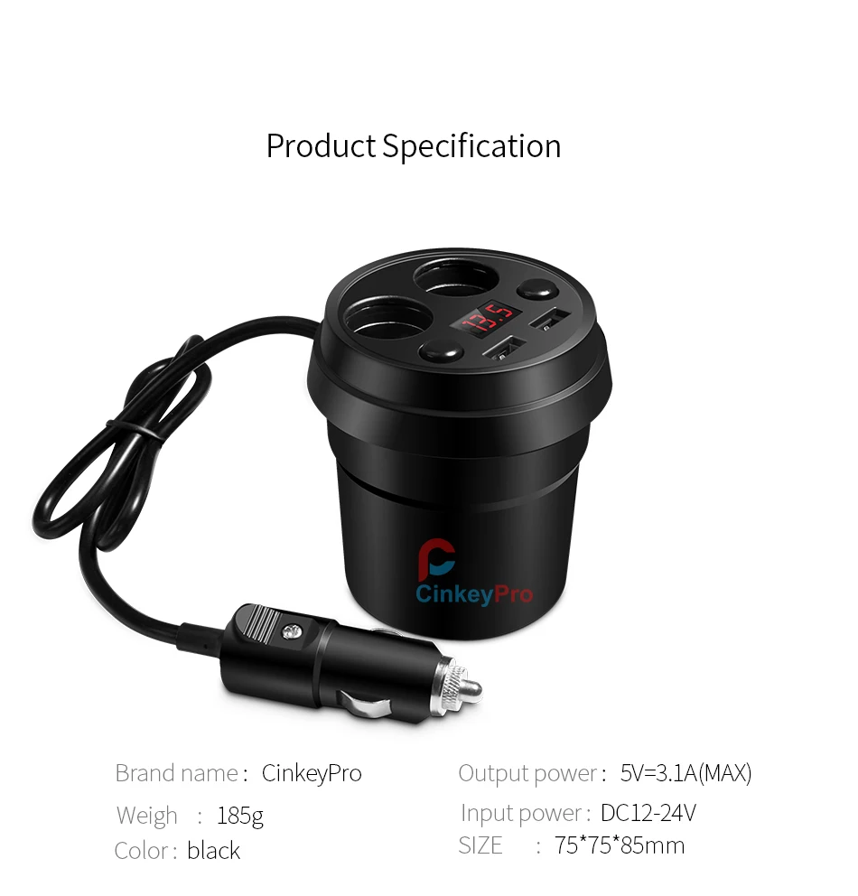 cup car charger 10