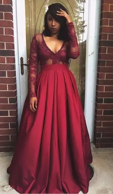 2022 Burgundy Prom Skirt High Waist 