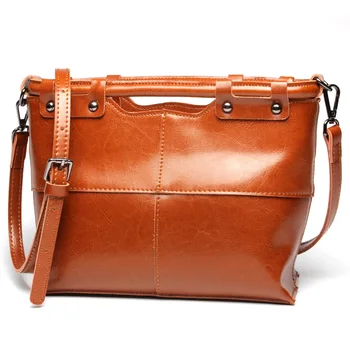 

Moxi Brand Fashion Women Bag Genuine Leather Female Handbags Shoulder Bag Lady Oil Wax Cowskin Messenger Bags & Crossbody Bags