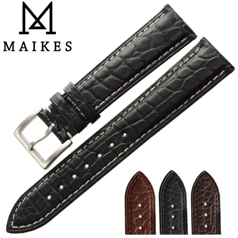 Maikes Luxury Alligator Watch Band Case 