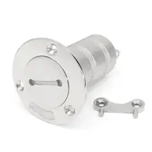 38 мм 1,5 дюймов топливная лодка наполнение колода наполнитель 316 нержавеющая сталь с ключом-отходы для морских отходов тарелка в виде крышки газового топливного бака крышка