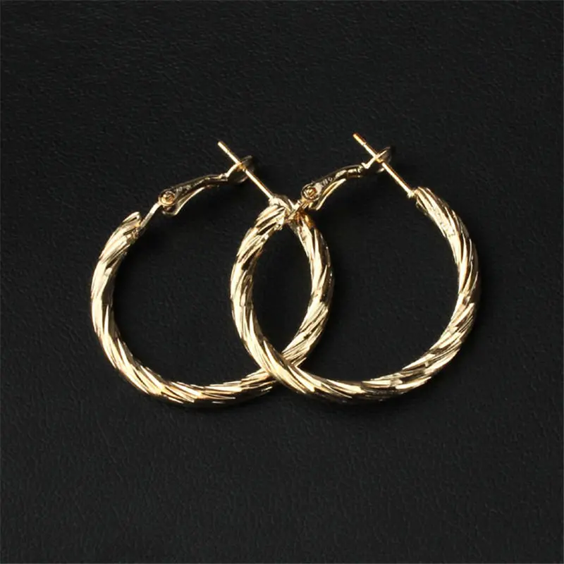 2 пары круглые серьги кольца 3 см с узором|jewelry snips|jewelry titaniumjewelry ring making supplies |