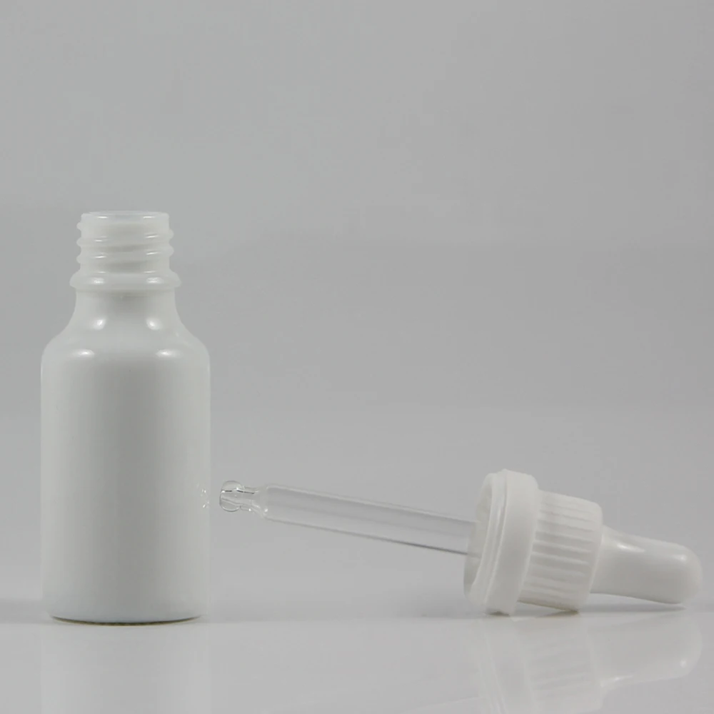 Branco em Forma de Frasco Conta-gotas para o Óleo Frasco de Óleo Essencial de Vidro Branca por Atacado Redondo Essencial Cor 50 Pcs 20 ml 2 em forma de frasco conta-gotas para o