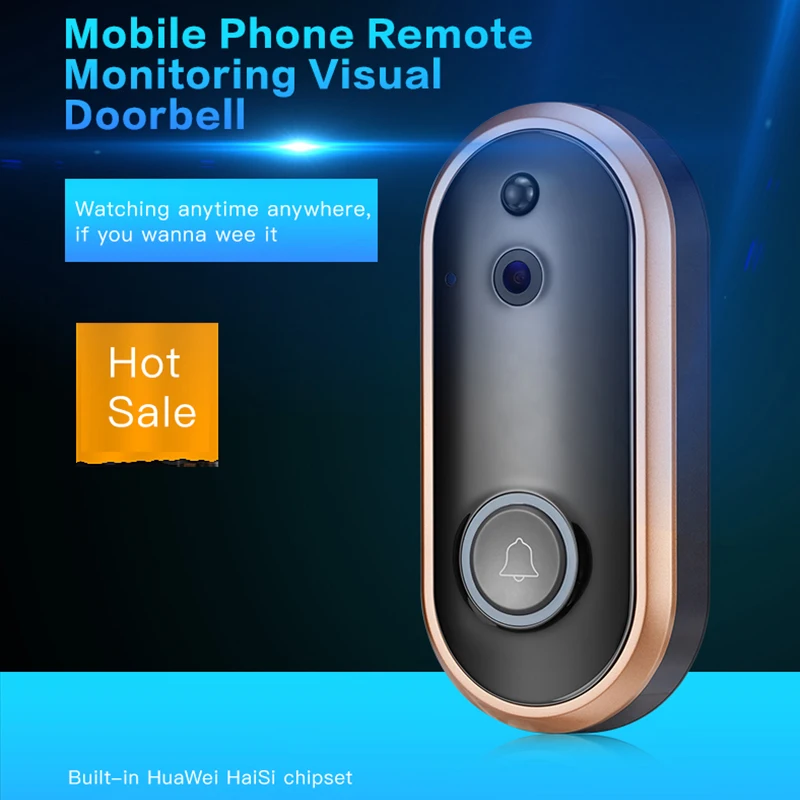 

Multifunctional 1080P IR Home WiFi Wireless Video Doorbell Intercom System HD 720P/1080P Waterproof Two Way Audio Doorbell