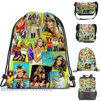 

Funny graphic print shoulder Bags women MANY FARRAHS Single shoulder backpack travel for men Gym Bag
