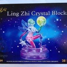 DIY смешной Дева флэш 3D Кристалл Головоломка лучшие игрушки для детей