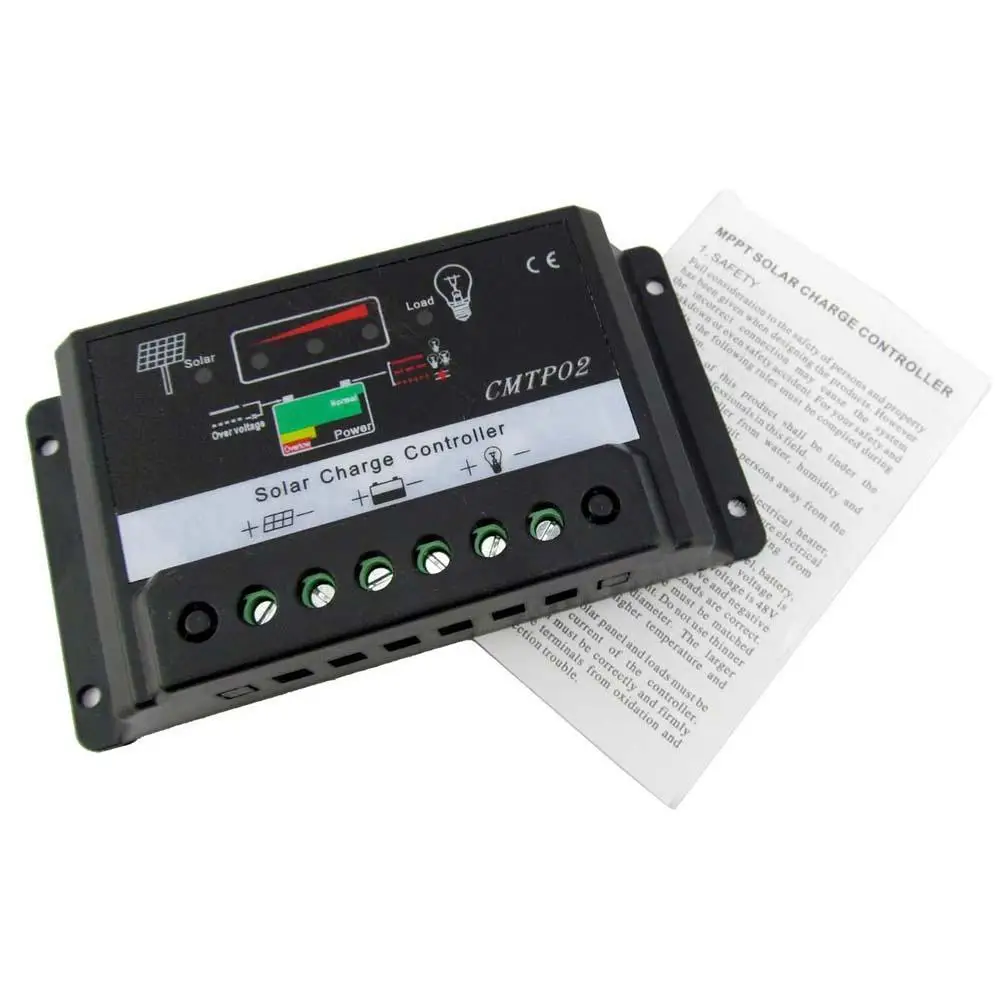 1 шт. 10A со слежением за максимальной точкой мощности 12V/24V Панели солнечные